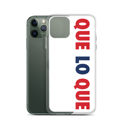 Que Lo Que Dominican iPhone Case  - 2020 - DominicanGirlfriend.com - Frases Dominicanas - República Dominicana Lifestyle Graphic T-Shirts Streetwear & Accessories - New York - Bronx - Washington Heights - Miami - Florida - Boca Chica - USA - Dominican Clothing