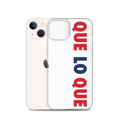 Que Lo Que Dominican iPhone Case  - 2020 - DominicanGirlfriend.com - Frases Dominicanas - República Dominicana Lifestyle Graphic T-Shirts Streetwear & Accessories - New York - Bronx - Washington Heights - Miami - Florida - Boca Chica - USA - Dominican Clothing
