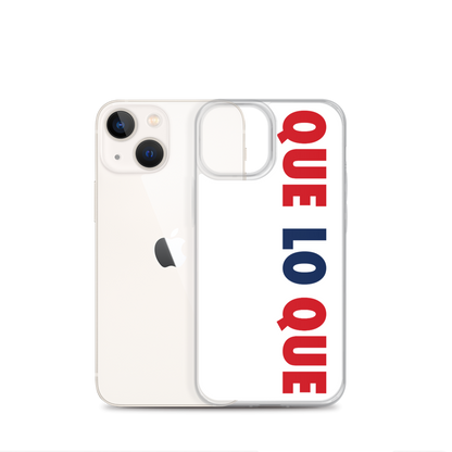 Que Lo Que Dominican iPhone Case  - 2020 - DominicanGirlfriend.com - Frases Dominicanas - República Dominicana Lifestyle Graphic T-Shirts Streetwear & Accessories - New York - Bronx - Washington Heights - Miami - Florida - Boca Chica - USA - Dominican Clothing