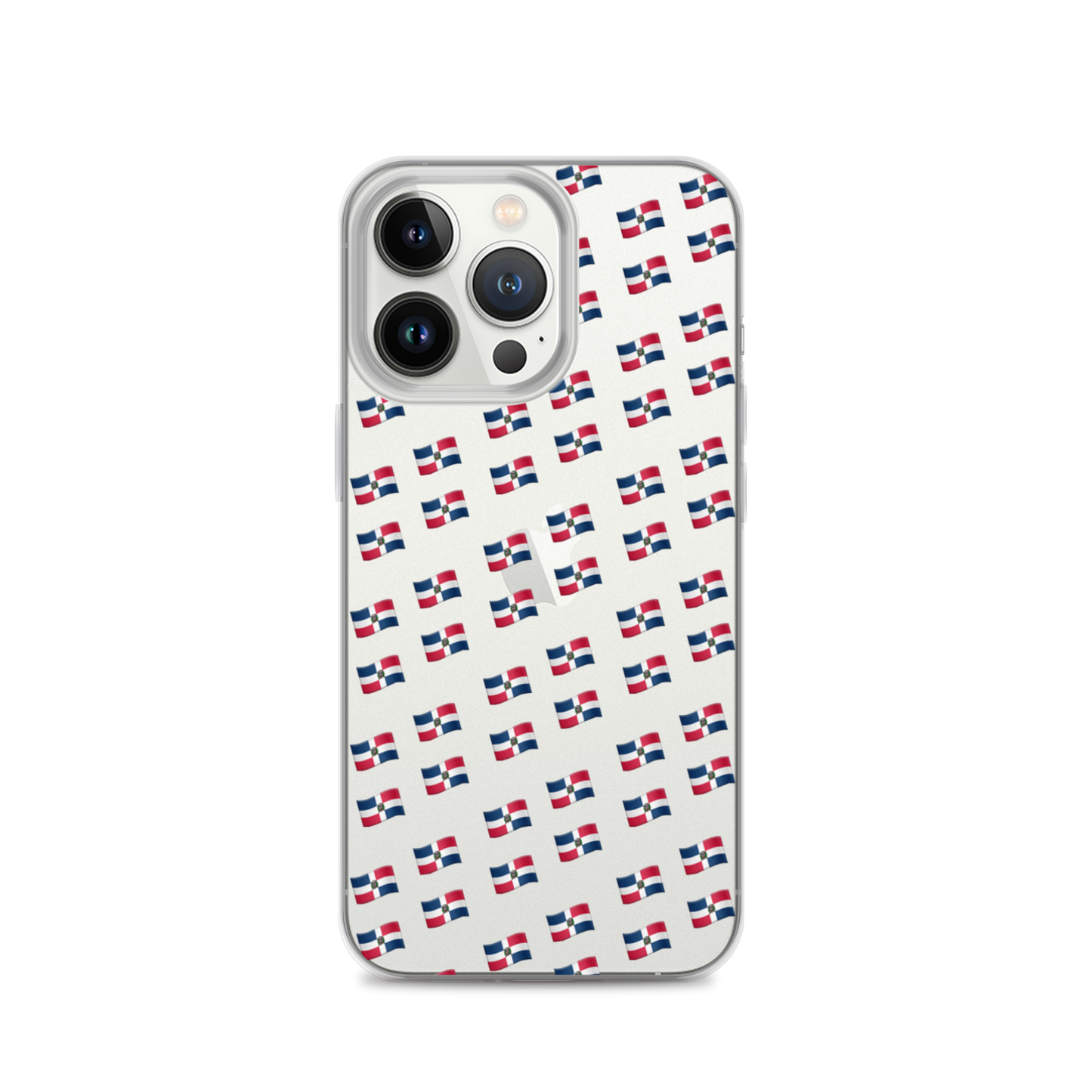 All-Over Emoji República Dominicana Flag iPhone Case (Transparent)  - 2020 - DominicanGirlfriend.com - Frases Dominicanas - República Dominicana Lifestyle Graphic T-Shirts Streetwear & Accessories - New York - Bronx - Washington Heights - Miami - Florida - Boca Chica - USA - Dominican Clothing