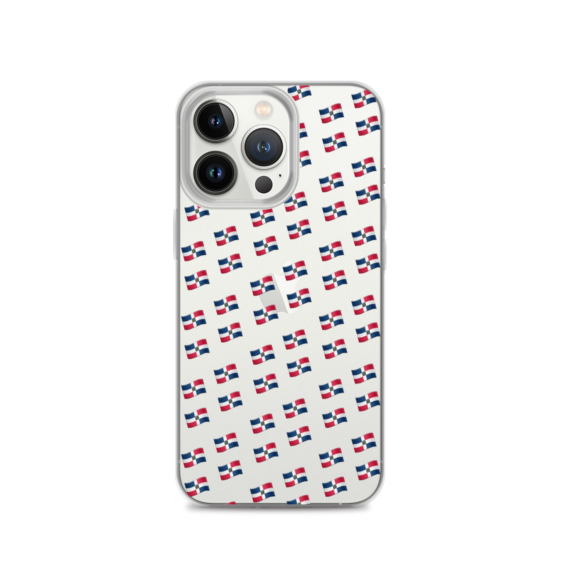 All-Over Emoji República Dominicana Flag iPhone Case (Transparent)  - 2020 - DominicanGirlfriend.com - Frases Dominicanas - República Dominicana Lifestyle Graphic T-Shirts Streetwear & Accessories - New York - Bronx - Washington Heights - Miami - Florida - Boca Chica - USA - Dominican Clothing
