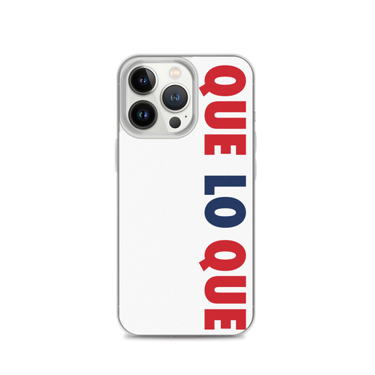 Que Lo Que Dominican iPhone Case  - 2020 - DominicanGirlfriend.com - Frases Dominicanas - República Dominicana Lifestyle Graphic T-Shirts Streetwear & Accessories - New York - Bronx - Washington Heights - Miami - Florida - Boca Chica - USA - Dominican Clothing