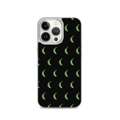 Platano All-Over Dominican iPhone Case (Black)  - 2020 - DominicanGirlfriend.com - Frases Dominicanas - República Dominicana Lifestyle Graphic T-Shirts Streetwear & Accessories - New York - Bronx - Washington Heights - Miami - Florida - Boca Chica - USA - Dominican Clothing