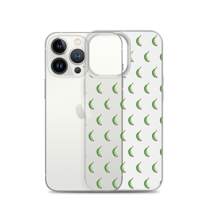 Platano All-Over Dominican iPhone Case (Transparent)  - 2020 - DominicanGirlfriend.com - Frases Dominicanas - República Dominicana Lifestyle Graphic T-Shirts Streetwear & Accessories - New York - Bronx - Washington Heights - Miami - Florida - Boca Chica - USA - Dominican Clothing