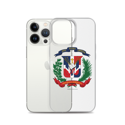 Escudo de la República Dominicana iPhone Case  - 2020 - DominicanGirlfriend.com - Frases Dominicanas - República Dominicana Lifestyle Graphic T-Shirts Streetwear & Accessories - New York - Bronx - Washington Heights - Miami - Florida - Boca Chica - USA - Dominican Clothing