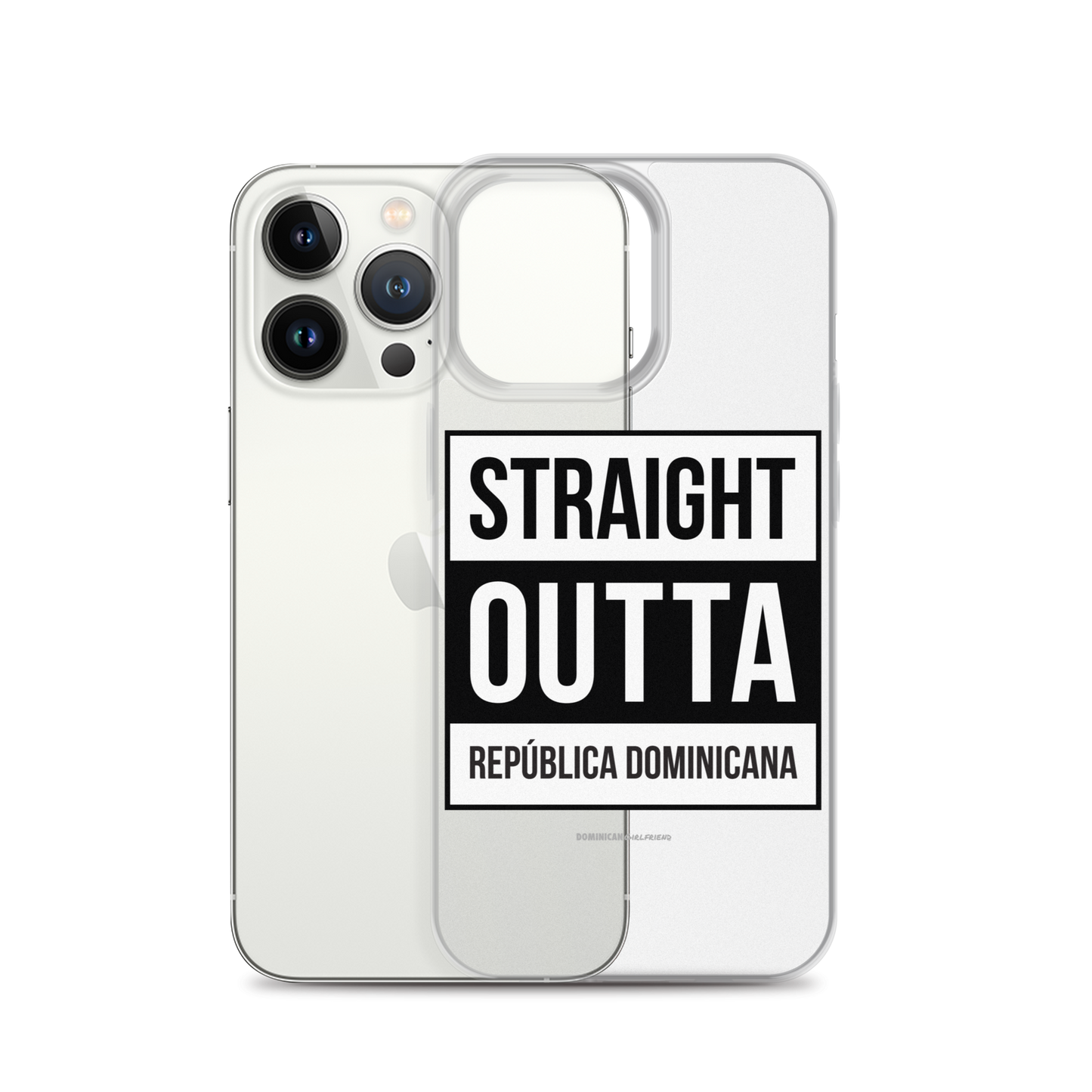 Straight Outta República Dominicana iPhone Case  - 2020 - DominicanGirlfriend.com - Frases Dominicanas - República Dominicana Lifestyle Graphic T-Shirts Streetwear & Accessories - New York - Bronx - Washington Heights - Miami - Florida - Boca Chica - USA - Dominican Clothing