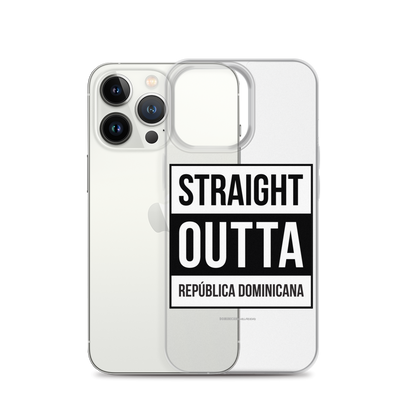 Straight Outta República Dominicana iPhone Case  - 2020 - DominicanGirlfriend.com - Frases Dominicanas - República Dominicana Lifestyle Graphic T-Shirts Streetwear & Accessories - New York - Bronx - Washington Heights - Miami - Florida - Boca Chica - USA - Dominican Clothing