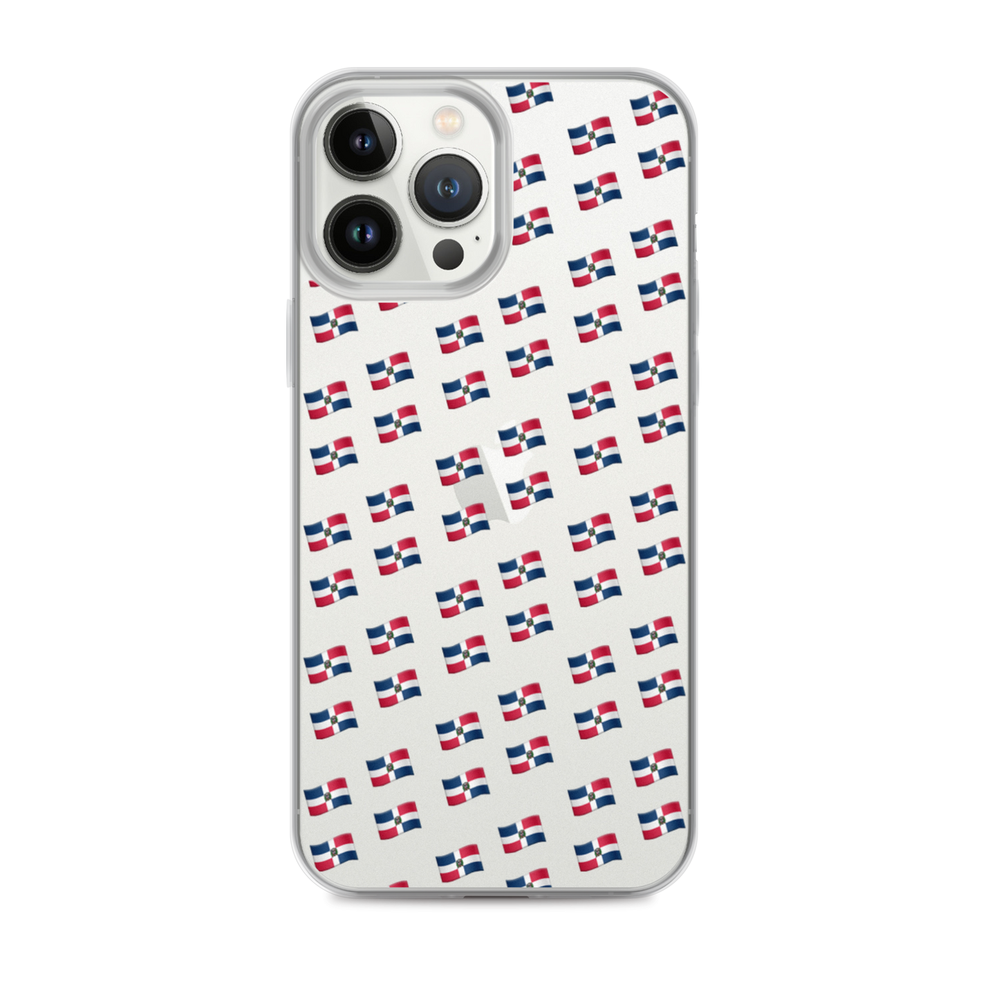 All-Over Emoji República Dominicana Flag iPhone Case (Transparent)  - 2020 - DominicanGirlfriend.com - Frases Dominicanas - República Dominicana Lifestyle Graphic T-Shirts Streetwear & Accessories - New York - Bronx - Washington Heights - Miami - Florida - Boca Chica - USA - Dominican Clothing
