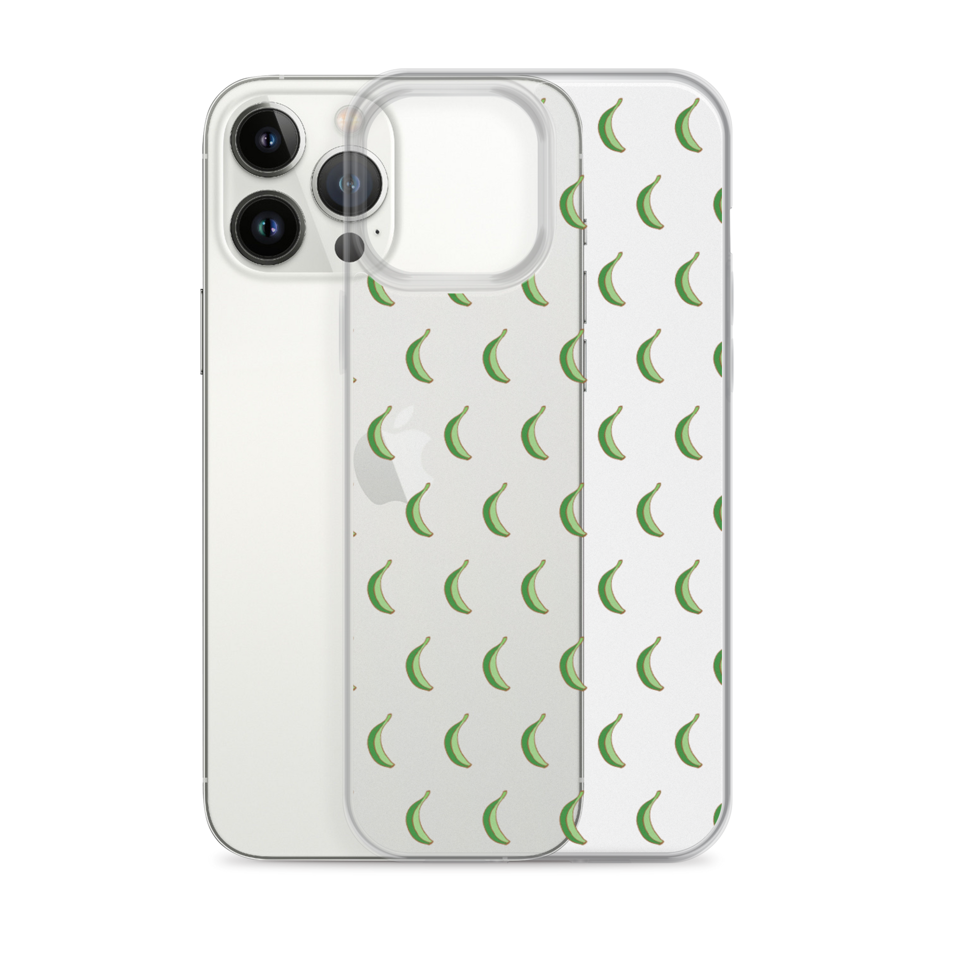 Platano All-Over Dominican iPhone Case (Transparent)  - 2020 - DominicanGirlfriend.com - Frases Dominicanas - República Dominicana Lifestyle Graphic T-Shirts Streetwear & Accessories - New York - Bronx - Washington Heights - Miami - Florida - Boca Chica - USA - Dominican Clothing