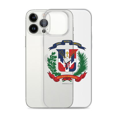 Escudo de la República Dominicana iPhone Case  - 2020 - DominicanGirlfriend.com - Frases Dominicanas - República Dominicana Lifestyle Graphic T-Shirts Streetwear & Accessories - New York - Bronx - Washington Heights - Miami - Florida - Boca Chica - USA - Dominican Clothing