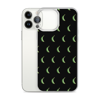 Platano All-Over Dominican iPhone Case (Black)  - 2020 - DominicanGirlfriend.com - Frases Dominicanas - República Dominicana Lifestyle Graphic T-Shirts Streetwear & Accessories - New York - Bronx - Washington Heights - Miami - Florida - Boca Chica - USA - Dominican Clothing