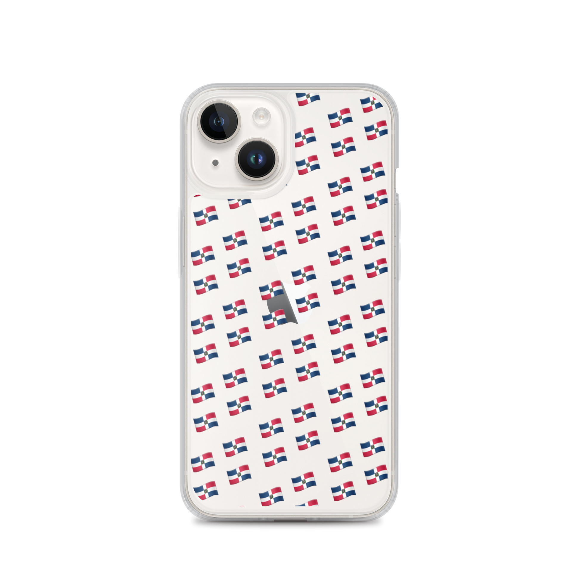 All-Over Emoji República Dominicana Flag iPhone Case (Transparent)  - 2020 - DominicanGirlfriend.com - Frases Dominicanas - República Dominicana Lifestyle Graphic T-Shirts Streetwear & Accessories - New York - Bronx - Washington Heights - Miami - Florida - Boca Chica - USA - Dominican Clothing