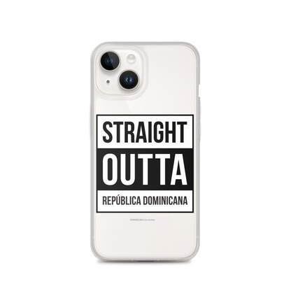 Straight Outta República Dominicana iPhone Case  - 2020 - DominicanGirlfriend.com - Frases Dominicanas - República Dominicana Lifestyle Graphic T-Shirts Streetwear & Accessories - New York - Bronx - Washington Heights - Miami - Florida - Boca Chica - USA - Dominican Clothing