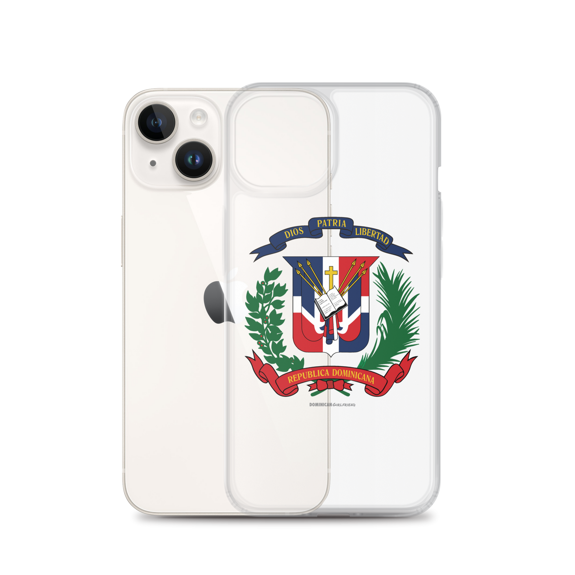 Escudo de la República Dominicana iPhone Case  - 2020 - DominicanGirlfriend.com - Frases Dominicanas - República Dominicana Lifestyle Graphic T-Shirts Streetwear & Accessories - New York - Bronx - Washington Heights - Miami - Florida - Boca Chica - USA - Dominican Clothing