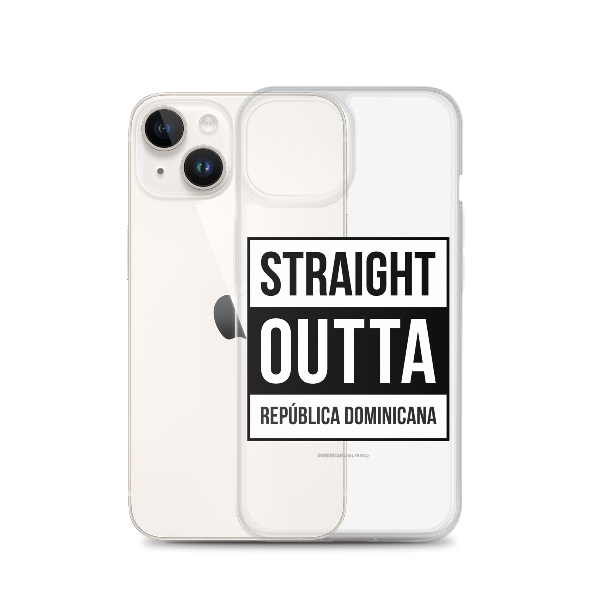 Straight Outta República Dominicana iPhone Case  - 2020 - DominicanGirlfriend.com - Frases Dominicanas - República Dominicana Lifestyle Graphic T-Shirts Streetwear & Accessories - New York - Bronx - Washington Heights - Miami - Florida - Boca Chica - USA - Dominican Clothing