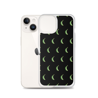 Platano All-Over Dominican iPhone Case (Black)  - 2020 - DominicanGirlfriend.com - Frases Dominicanas - República Dominicana Lifestyle Graphic T-Shirts Streetwear & Accessories - New York - Bronx - Washington Heights - Miami - Florida - Boca Chica - USA - Dominican Clothing