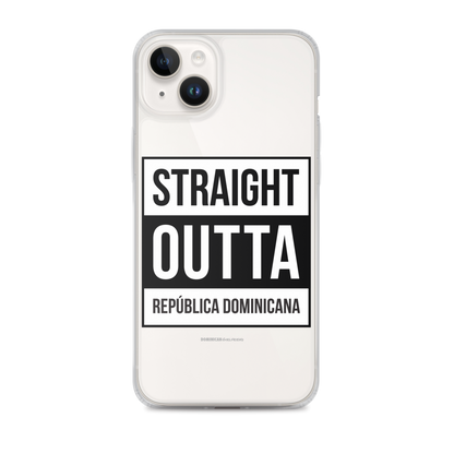 Straight Outta República Dominicana iPhone Case  - 2020 - DominicanGirlfriend.com - Frases Dominicanas - República Dominicana Lifestyle Graphic T-Shirts Streetwear & Accessories - New York - Bronx - Washington Heights - Miami - Florida - Boca Chica - USA - Dominican Clothing