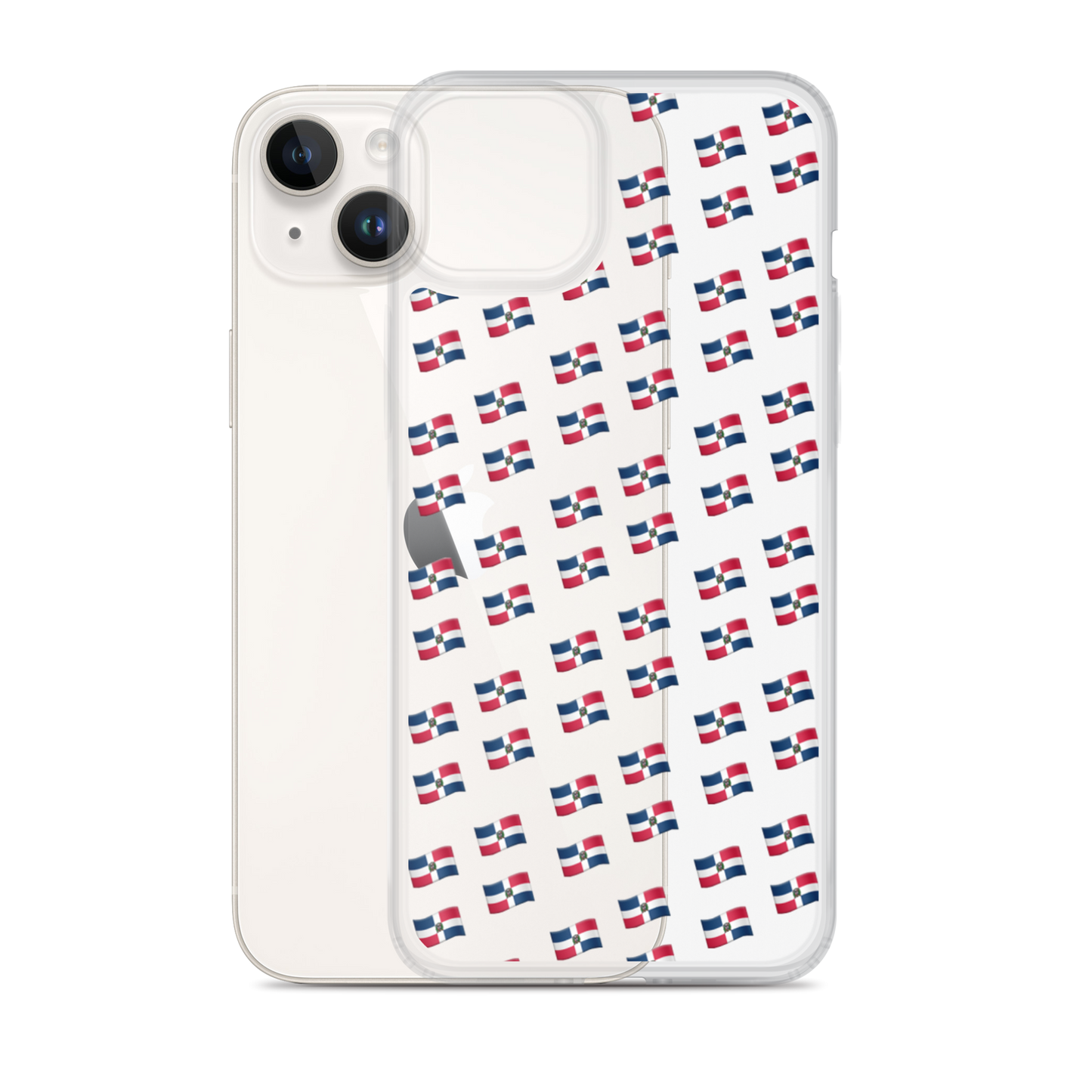 All-Over Emoji República Dominicana Flag iPhone Case (Transparent)  - 2020 - DominicanGirlfriend.com - Frases Dominicanas - República Dominicana Lifestyle Graphic T-Shirts Streetwear & Accessories - New York - Bronx - Washington Heights - Miami - Florida - Boca Chica - USA - Dominican Clothing