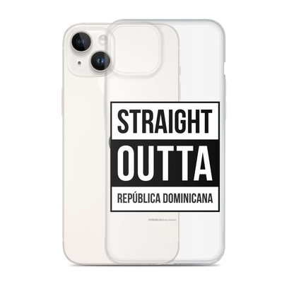 Straight Outta República Dominicana iPhone Case  - 2020 - DominicanGirlfriend.com - Frases Dominicanas - República Dominicana Lifestyle Graphic T-Shirts Streetwear & Accessories - New York - Bronx - Washington Heights - Miami - Florida - Boca Chica - USA - Dominican Clothing