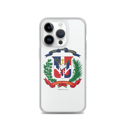 Escudo de la República Dominicana iPhone Case  - 2020 - DominicanGirlfriend.com - Frases Dominicanas - República Dominicana Lifestyle Graphic T-Shirts Streetwear & Accessories - New York - Bronx - Washington Heights - Miami - Florida - Boca Chica - USA - Dominican Clothing