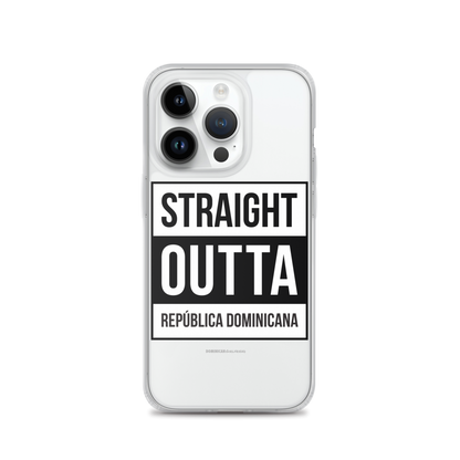 Straight Outta República Dominicana iPhone Case  - 2020 - DominicanGirlfriend.com - Frases Dominicanas - República Dominicana Lifestyle Graphic T-Shirts Streetwear & Accessories - New York - Bronx - Washington Heights - Miami - Florida - Boca Chica - USA - Dominican Clothing