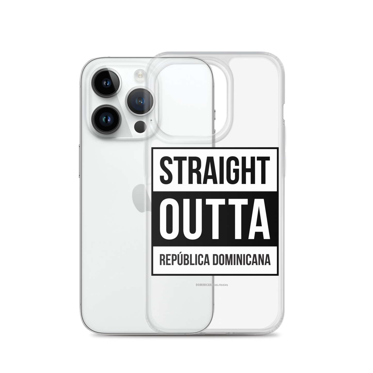 Straight Outta República Dominicana iPhone Case  - 2020 - DominicanGirlfriend.com - Frases Dominicanas - República Dominicana Lifestyle Graphic T-Shirts Streetwear & Accessories - New York - Bronx - Washington Heights - Miami - Florida - Boca Chica - USA - Dominican Clothing