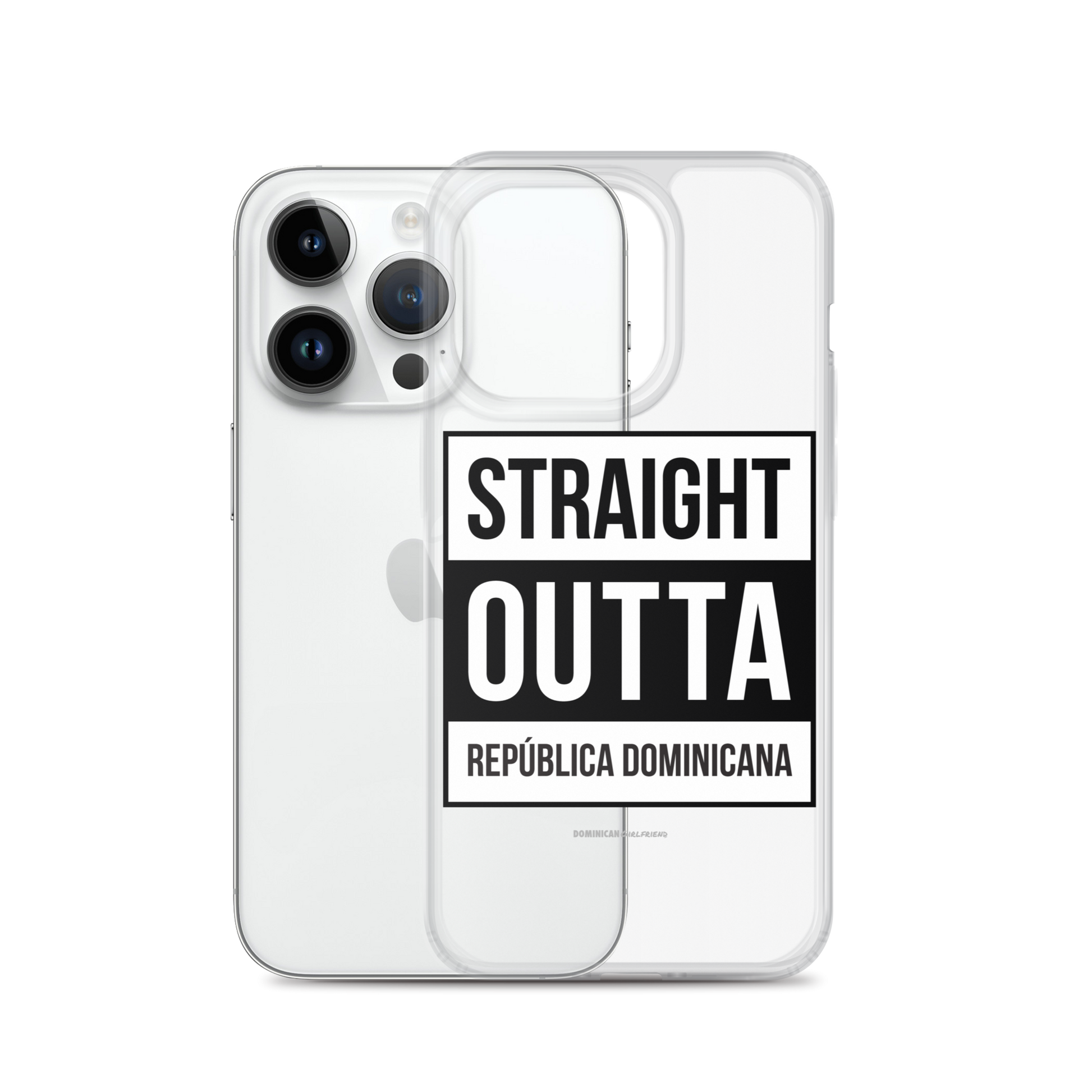 Straight Outta República Dominicana iPhone Case  - 2020 - DominicanGirlfriend.com - Frases Dominicanas - República Dominicana Lifestyle Graphic T-Shirts Streetwear & Accessories - New York - Bronx - Washington Heights - Miami - Florida - Boca Chica - USA - Dominican Clothing