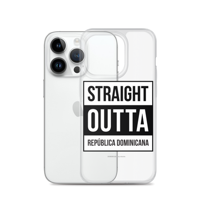 Straight Outta República Dominicana iPhone Case  - 2020 - DominicanGirlfriend.com - Frases Dominicanas - República Dominicana Lifestyle Graphic T-Shirts Streetwear & Accessories - New York - Bronx - Washington Heights - Miami - Florida - Boca Chica - USA - Dominican Clothing