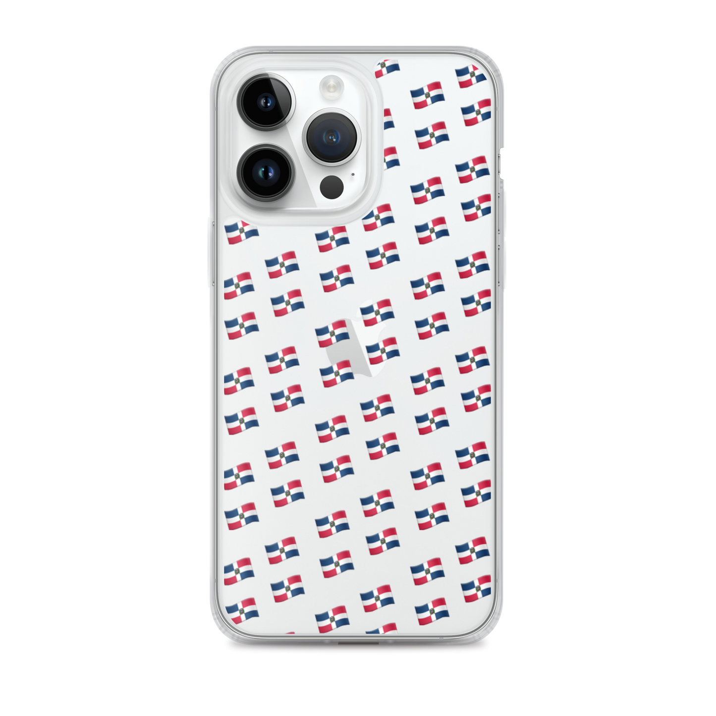 All-Over Emoji República Dominicana Flag iPhone Case (Transparent)  - 2020 - DominicanGirlfriend.com - Frases Dominicanas - República Dominicana Lifestyle Graphic T-Shirts Streetwear & Accessories - New York - Bronx - Washington Heights - Miami - Florida - Boca Chica - USA - Dominican Clothing