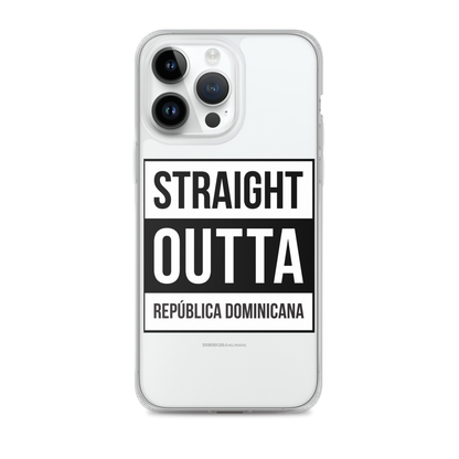 Straight Outta República Dominicana iPhone Case  - 2020 - DominicanGirlfriend.com - Frases Dominicanas - República Dominicana Lifestyle Graphic T-Shirts Streetwear & Accessories - New York - Bronx - Washington Heights - Miami - Florida - Boca Chica - USA - Dominican Clothing