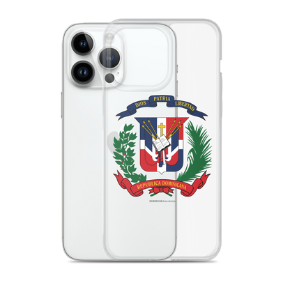 Escudo de la República Dominicana iPhone Case  - 2020 - DominicanGirlfriend.com - Frases Dominicanas - República Dominicana Lifestyle Graphic T-Shirts Streetwear & Accessories - New York - Bronx - Washington Heights - Miami - Florida - Boca Chica - USA - Dominican Clothing
