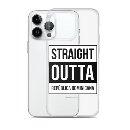 Straight Outta República Dominicana iPhone Case  - 2020 - DominicanGirlfriend.com - Frases Dominicanas - República Dominicana Lifestyle Graphic T-Shirts Streetwear & Accessories - New York - Bronx - Washington Heights - Miami - Florida - Boca Chica - USA - Dominican Clothing