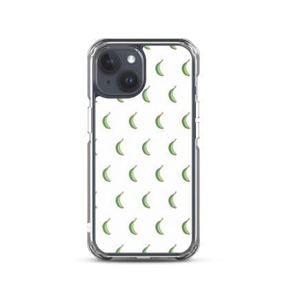 Platano All-Over Dominican iPhone Case (White)  - 2020 - DominicanGirlfriend.com - Frases Dominicanas - República Dominicana Lifestyle Graphic T-Shirts Streetwear & Accessories - New York - Bronx - Washington Heights - Miami - Florida - Boca Chica - USA - Dominican Clothing