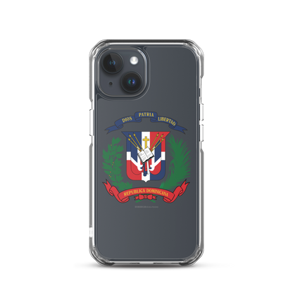 Escudo de la República Dominicana iPhone Case  - 2020 - DominicanGirlfriend.com - Frases Dominicanas - República Dominicana Lifestyle Graphic T-Shirts Streetwear & Accessories - New York - Bronx - Washington Heights - Miami - Florida - Boca Chica - USA - Dominican Clothing