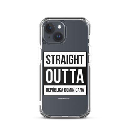 Straight Outta República Dominicana iPhone Case  - 2020 - DominicanGirlfriend.com - Frases Dominicanas - República Dominicana Lifestyle Graphic T-Shirts Streetwear & Accessories - New York - Bronx - Washington Heights - Miami - Florida - Boca Chica - USA - Dominican Clothing