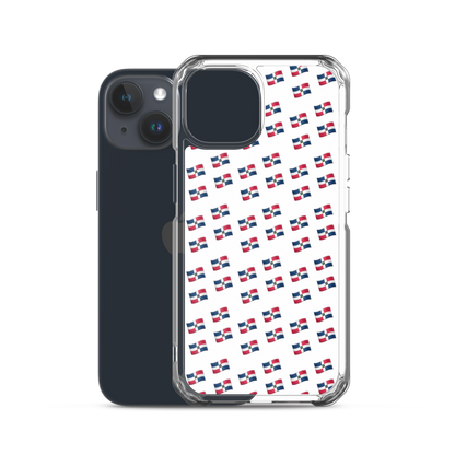 All-Over Emoji República Dominicana Flag iPhone Case  - 2020 - DominicanGirlfriend.com - Frases Dominicanas - República Dominicana Lifestyle Graphic T-Shirts Streetwear & Accessories - New York - Bronx - Washington Heights - Miami - Florida - Boca Chica - USA - Dominican Clothing