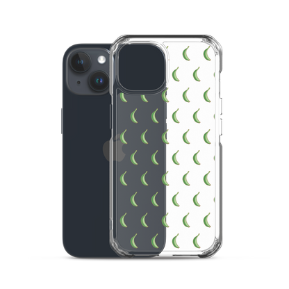 Platano All-Over Dominican iPhone Case (Transparent)  - 2020 - DominicanGirlfriend.com - Frases Dominicanas - República Dominicana Lifestyle Graphic T-Shirts Streetwear & Accessories - New York - Bronx - Washington Heights - Miami - Florida - Boca Chica - USA - Dominican Clothing