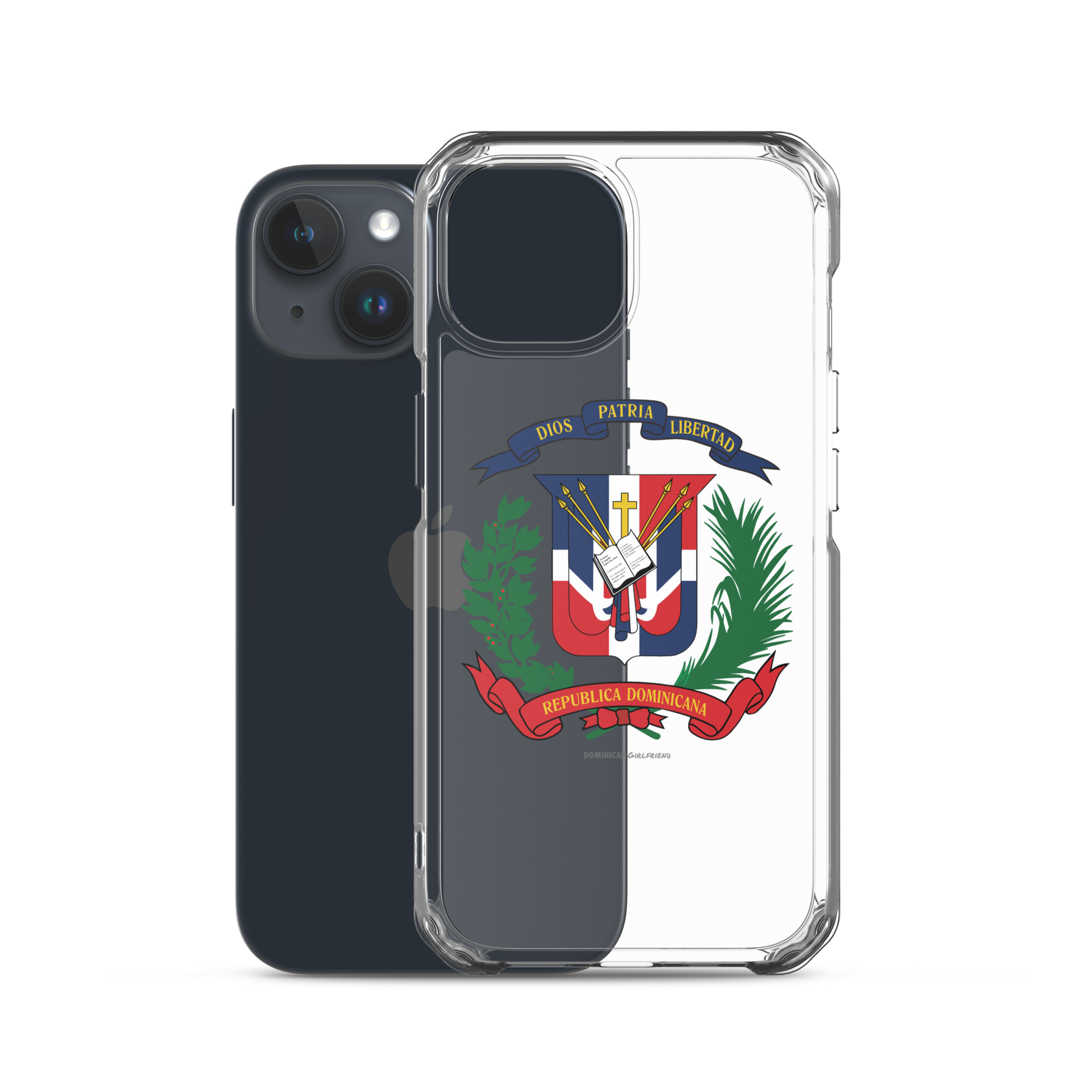 Escudo de la República Dominicana iPhone Case  - 2020 - DominicanGirlfriend.com - Frases Dominicanas - República Dominicana Lifestyle Graphic T-Shirts Streetwear & Accessories - New York - Bronx - Washington Heights - Miami - Florida - Boca Chica - USA - Dominican Clothing