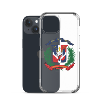 Escudo de la República Dominicana iPhone Case  - 2020 - DominicanGirlfriend.com - Frases Dominicanas - República Dominicana Lifestyle Graphic T-Shirts Streetwear & Accessories - New York - Bronx - Washington Heights - Miami - Florida - Boca Chica - USA - Dominican Clothing