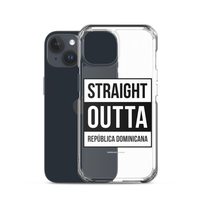 Straight Outta República Dominicana iPhone Case  - 2020 - DominicanGirlfriend.com - Frases Dominicanas - República Dominicana Lifestyle Graphic T-Shirts Streetwear & Accessories - New York - Bronx - Washington Heights - Miami - Florida - Boca Chica - USA - Dominican Clothing