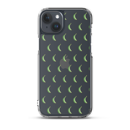 Platano All-Over Dominican iPhone Case (Transparent)  - 2020 - DominicanGirlfriend.com - Frases Dominicanas - República Dominicana Lifestyle Graphic T-Shirts Streetwear & Accessories - New York - Bronx - Washington Heights - Miami - Florida - Boca Chica - USA - Dominican Clothing