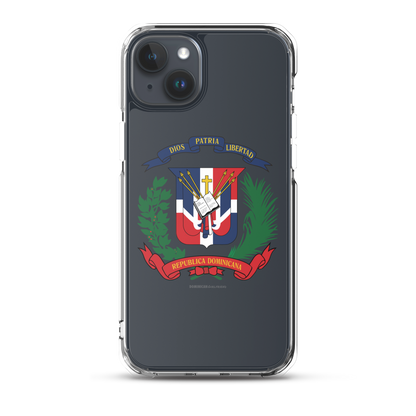 Escudo de la República Dominicana iPhone Case  - 2020 - DominicanGirlfriend.com - Frases Dominicanas - República Dominicana Lifestyle Graphic T-Shirts Streetwear & Accessories - New York - Bronx - Washington Heights - Miami - Florida - Boca Chica - USA - Dominican Clothing