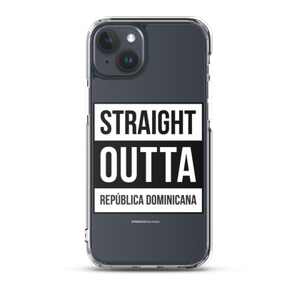 Straight Outta República Dominicana iPhone Case  - 2020 - DominicanGirlfriend.com - Frases Dominicanas - República Dominicana Lifestyle Graphic T-Shirts Streetwear & Accessories - New York - Bronx - Washington Heights - Miami - Florida - Boca Chica - USA - Dominican Clothing