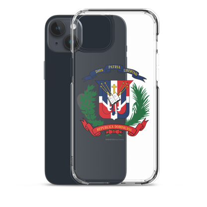 Escudo de la República Dominicana iPhone Case  - 2020 - DominicanGirlfriend.com - Frases Dominicanas - República Dominicana Lifestyle Graphic T-Shirts Streetwear & Accessories - New York - Bronx - Washington Heights - Miami - Florida - Boca Chica - USA - Dominican Clothing