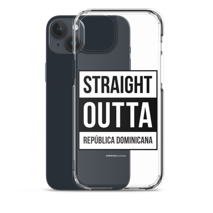 Straight Outta República Dominicana iPhone Case  - 2020 - DominicanGirlfriend.com - Frases Dominicanas - República Dominicana Lifestyle Graphic T-Shirts Streetwear & Accessories - New York - Bronx - Washington Heights - Miami - Florida - Boca Chica - USA - Dominican Clothing