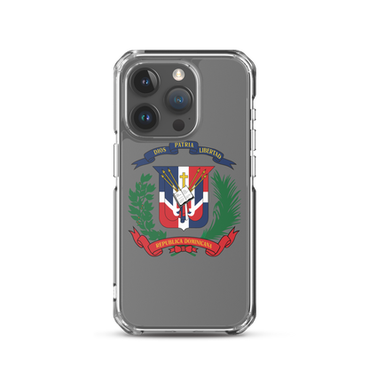 Escudo de la República Dominicana iPhone Case  - 2020 - DominicanGirlfriend.com - Frases Dominicanas - República Dominicana Lifestyle Graphic T-Shirts Streetwear & Accessories - New York - Bronx - Washington Heights - Miami - Florida - Boca Chica - USA - Dominican Clothing