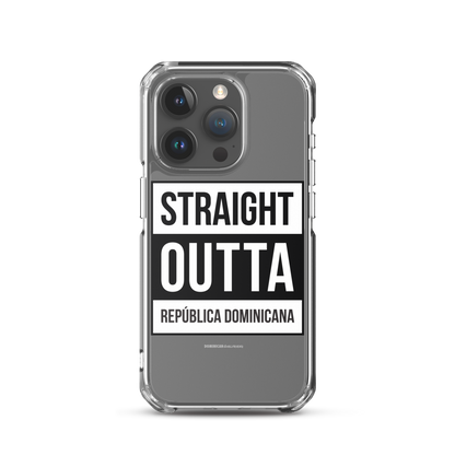 Straight Outta República Dominicana iPhone Case  - 2020 - DominicanGirlfriend.com - Frases Dominicanas - República Dominicana Lifestyle Graphic T-Shirts Streetwear & Accessories - New York - Bronx - Washington Heights - Miami - Florida - Boca Chica - USA - Dominican Clothing
