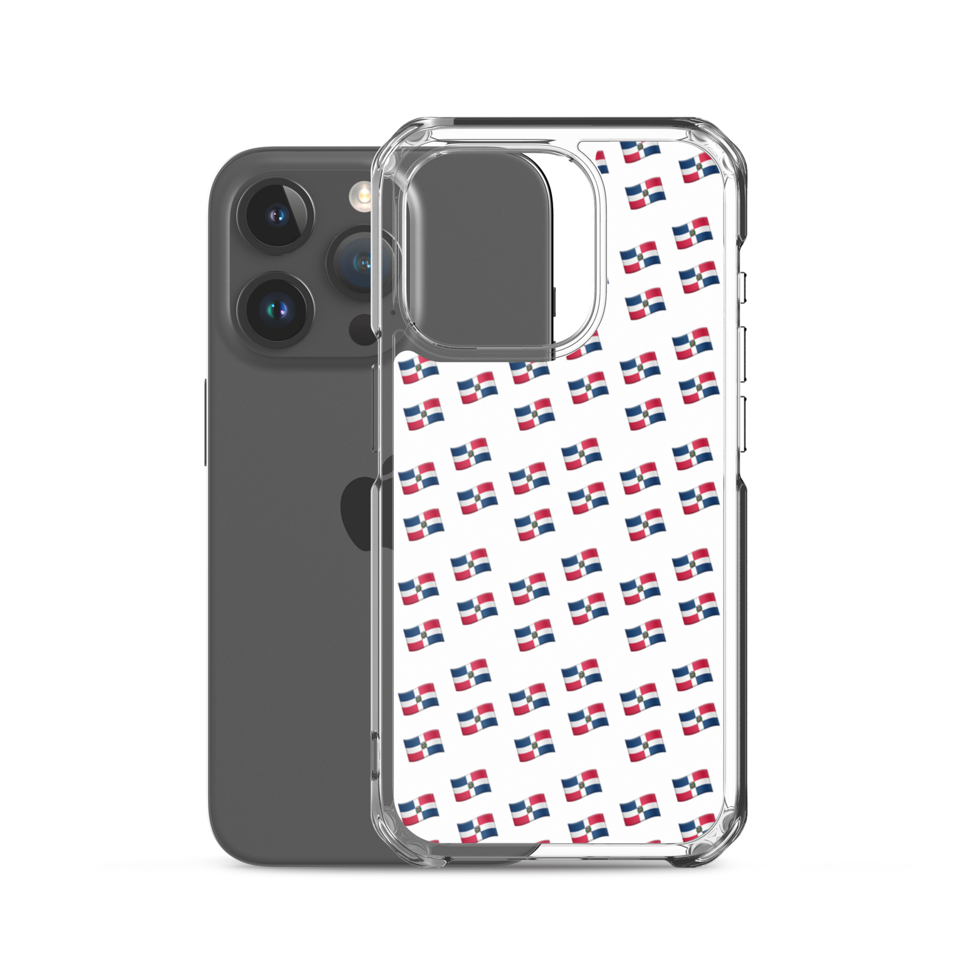 All-Over Emoji República Dominicana Flag iPhone Case  - 2020 - DominicanGirlfriend.com - Frases Dominicanas - República Dominicana Lifestyle Graphic T-Shirts Streetwear & Accessories - New York - Bronx - Washington Heights - Miami - Florida - Boca Chica - USA - Dominican Clothing