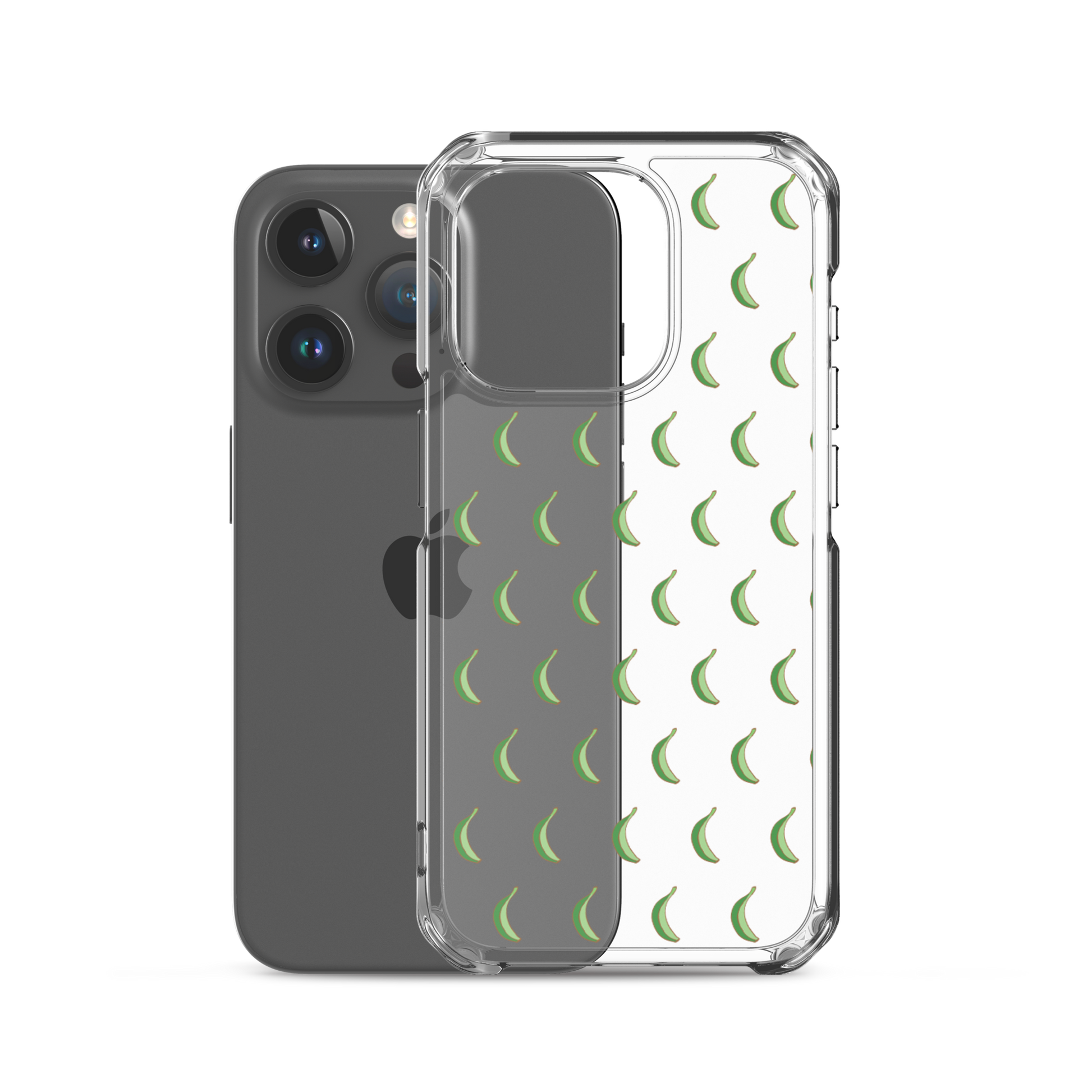 Platano All-Over Dominican iPhone Case (Transparent)  - 2020 - DominicanGirlfriend.com - Frases Dominicanas - República Dominicana Lifestyle Graphic T-Shirts Streetwear & Accessories - New York - Bronx - Washington Heights - Miami - Florida - Boca Chica - USA - Dominican Clothing