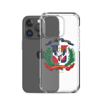 Escudo de la República Dominicana iPhone Case  - 2020 - DominicanGirlfriend.com - Frases Dominicanas - República Dominicana Lifestyle Graphic T-Shirts Streetwear & Accessories - New York - Bronx - Washington Heights - Miami - Florida - Boca Chica - USA - Dominican Clothing